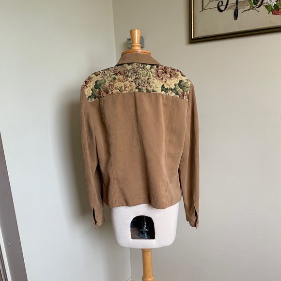 Western Tapestry, Corduroy and Lace Jacket - Picture 5 of 8